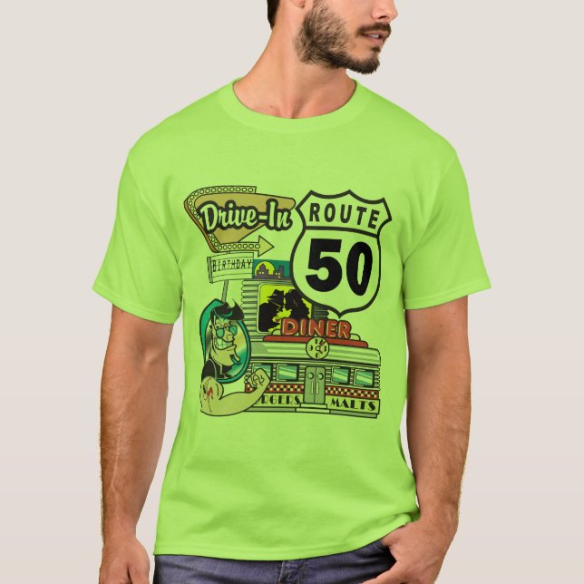 50th Födelsedaggåvor T-shirt (Framsida)
