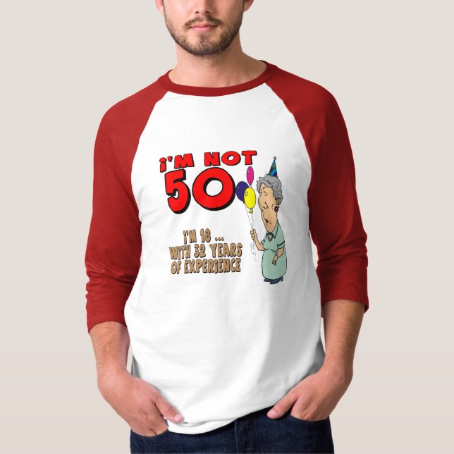 50th Födelsedaggåvor Tee Shirt (Framsida)
