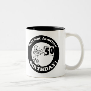 50th Födelsedaggåvor Två-Tonad Mugg