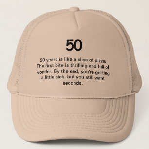 50th Födelsedaghumor - 50 är något liknande per Keps