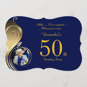 50th födelsedaginbjudankvinnan någon åldras, inbjudningar
