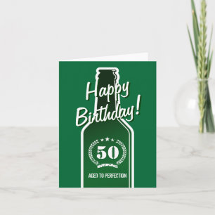 50th Födelsedagkort för manar som åldras till Kort