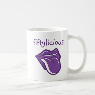 50th Födelsedagmugg Fiftylicious Kaffemugg