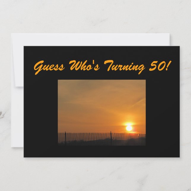 50th Födelsedagsfest inbjudan (Framsida)