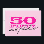 50th Födelsedagsfest inbjudan för kvinnor<br><div class="desc">50th Födelsedagsfest inbjudan för kvinnarosor 50 och sagolikt! design.</div>