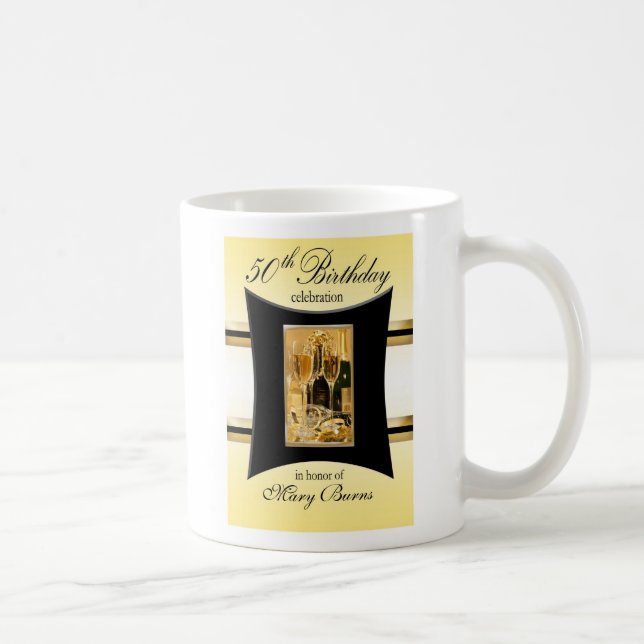 50th Födelsedagsfestsouvenir/favör Kaffemugg (Höger)