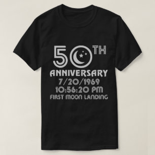 50th Första måne för årsdag som landar 1969 - T Shirt