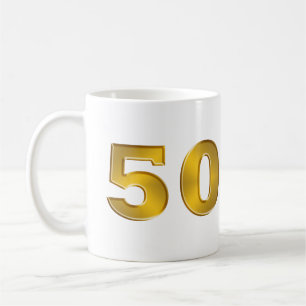 50th Guld- årsdagmugg Kaffemugg