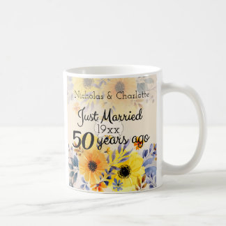 50th Guldbröllopårsdag Kaffemugg