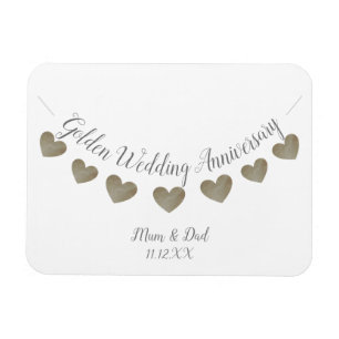 50th Guldbröllopårsdagmorsa & pappa Magnet