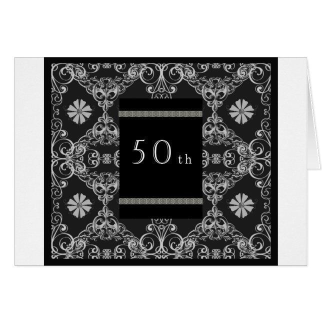 50th hälsningskort (Framsidan Horizontal)