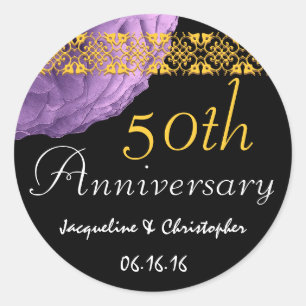 50th Klistermärke för årsdagLILAro