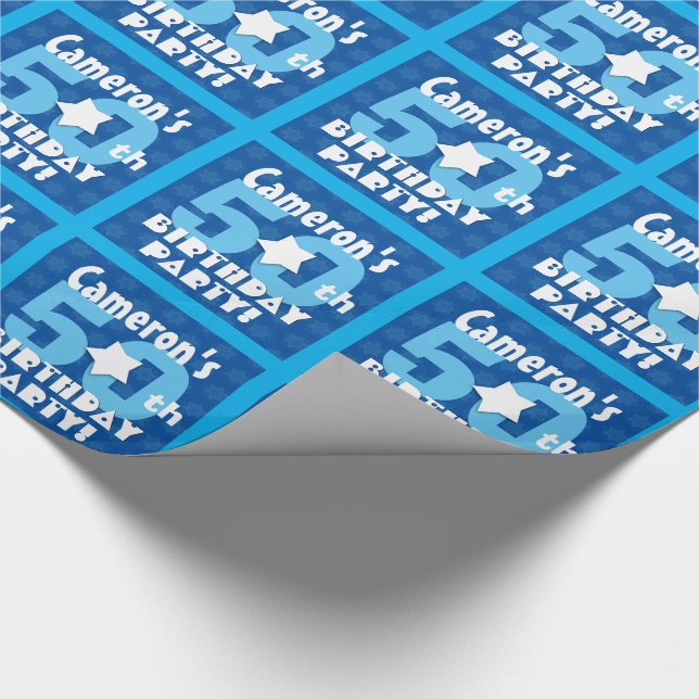 50th Namn B25Z för anpassningsbar för Presentpapper (Hörn)