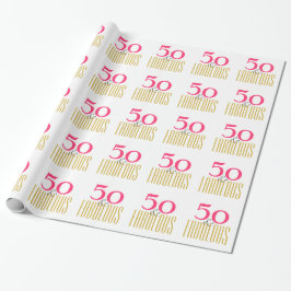 50th och sagolika födelsedag (eller din föredragna presentpapper