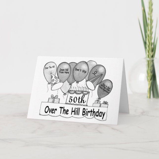 50th Över backefödelsedagen Kort (Framsida)