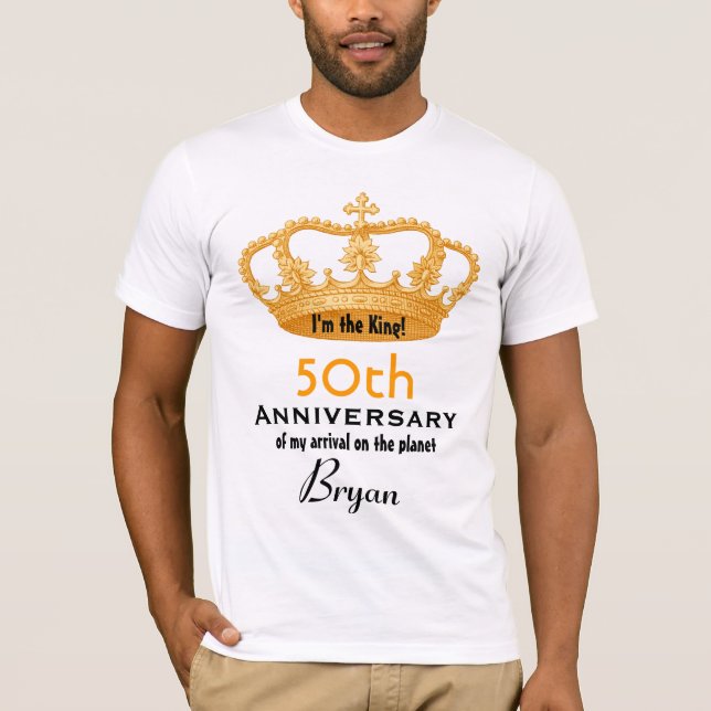 50th ROLIG årsdagfödelsedagkung Tröja (Framsida)