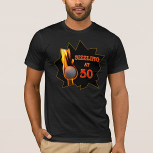 50th Skjortagolfbollen för födelsedag T avfyrar Shirt