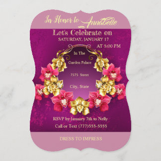 50th Välsignad & högt gynnad födelsedag Inbjudningar