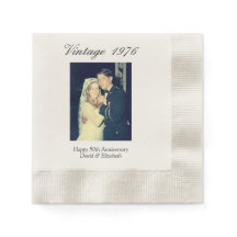 50th Wedding Anniversary Photo Elegant Retro