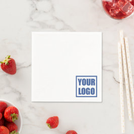 50x Service Napkins Business Logotyp Template Pappersservett