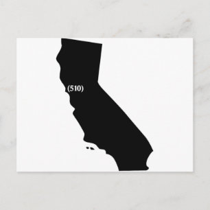 510 Area Code, California, Bay Area Vykort