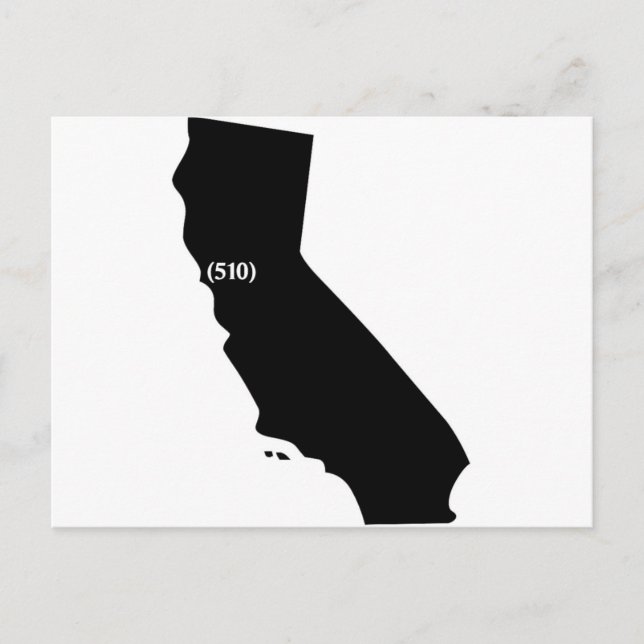 510 Area Code, California, Bay Area Vykort (Framsida)