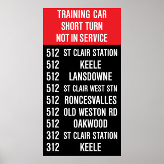 512 ST CLAIR-replikering, TTC-valssignal Poster