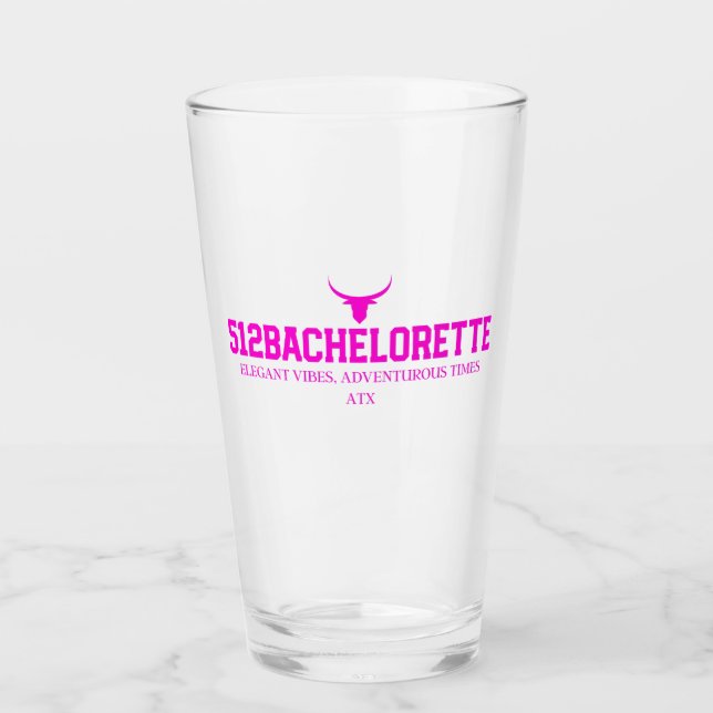 512Bachelorette Glass Tumbler Glaskopp (Framsida)