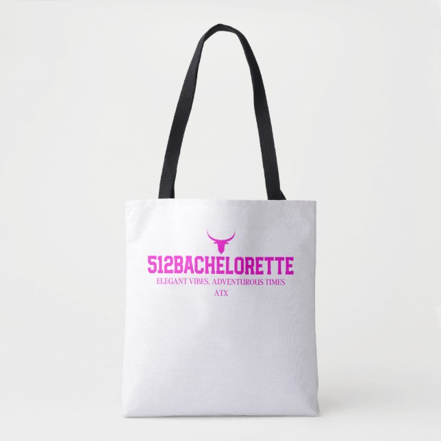512Bachelorette Party Tote | Girls Resa Bag Tygkasse (Framsida)