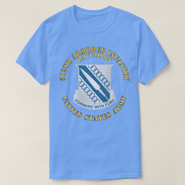 512th Armored Infantry Battalion 4th Armored Div T Shirt (Design framsida)