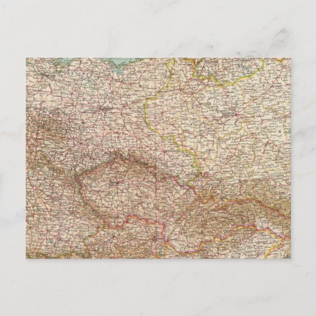 5152 Tyskland, Polen, Tjeckoslovakien Vykort (Framsida)