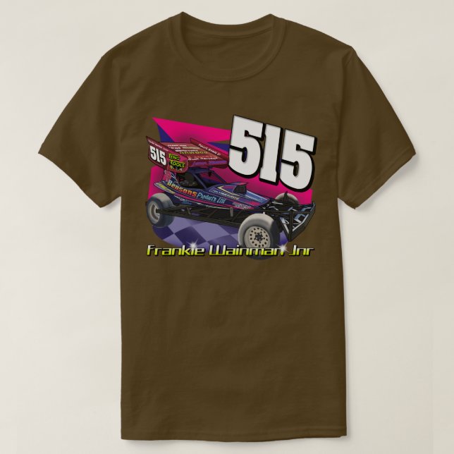 515 Frankie Wainman Jnr Brisca F1 2021 Tarmac T Shirt (Design framsida)