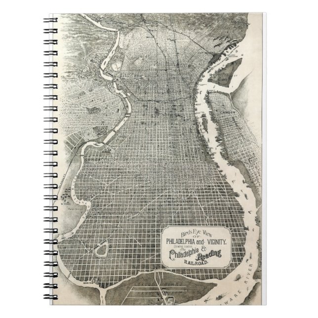 5194-Philadelphia-Pennsylvania-United Stater-1870 Anteckningsbok (Framsidan)