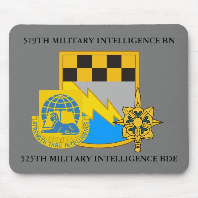 519:E MILITÄR INTELLIGENSBATTALION 525:E BDE MUSMATTA (Framsidan)