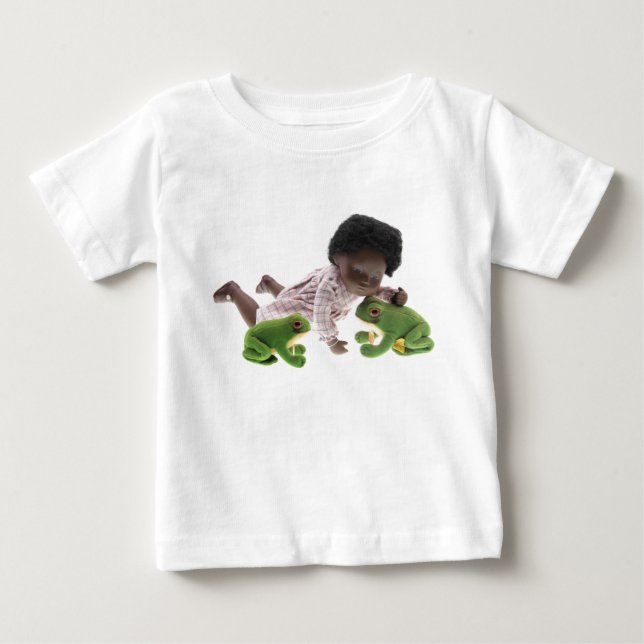 519 Sasha Cara Black  Baby Tee Shirt (Framsida)