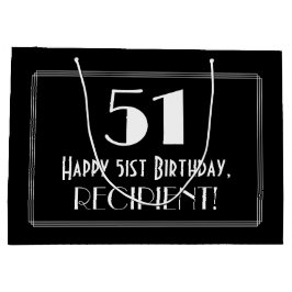 51:a födelsedagen: Art Deco Inspired Stil "51", Na