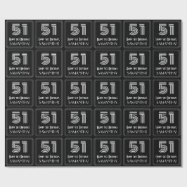 51:a födelsedagen: Art Deco Inspired Titta "51" w/ Presentpapper