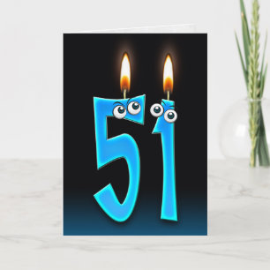 51:a födelsedagsljus kort