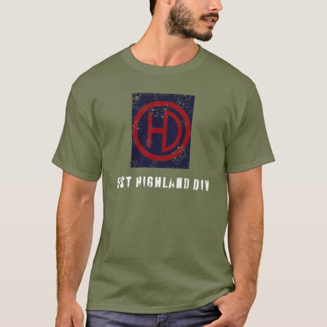 51:a höglandsdivisionen (nödläge) t shirt (Framsida)