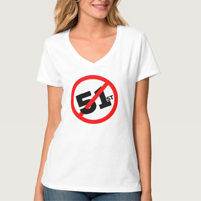 51:a Staten Nej T Shirt (Framsida)