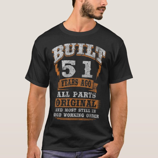 51 Åldersdag, 51:a födelsedagen T Shirt (Framsida)