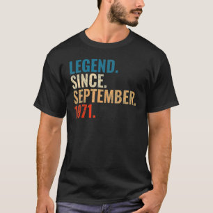 51 år gammal förklaring sedan september 1971 51:e t shirt