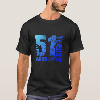 51-årig gåva från manar 51-årsdagen för kvinnor t shirt