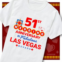 51-års bröllopsjubileum för fantastiskt Las Vegas-