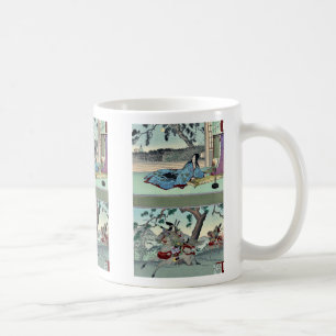 51: Kogo ingen Tsubone; 52: Tomoe Gozen Ukiyoe Kaffemugg