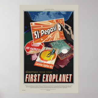 51 Pegasi b Tour - Exoplanet Travel Bureau Poster