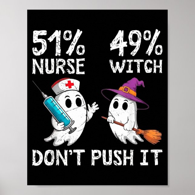 51% sjuksköterska 49% häxa, reta mig inte  poster (Framsidan)