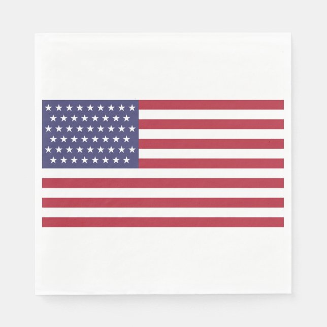 51 Star Flagga of the United States of America (US Pappersservett (Framsidan)