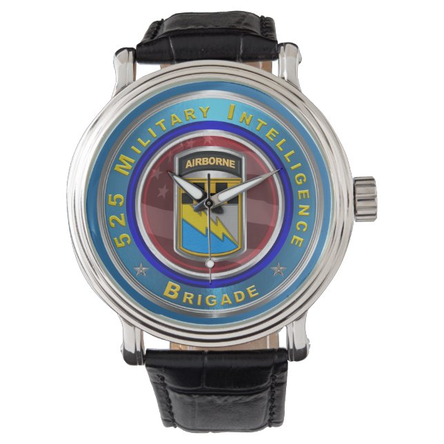 525 Militärunderrättelsebrigaden "Airborne" Armbandsur (Framsida)