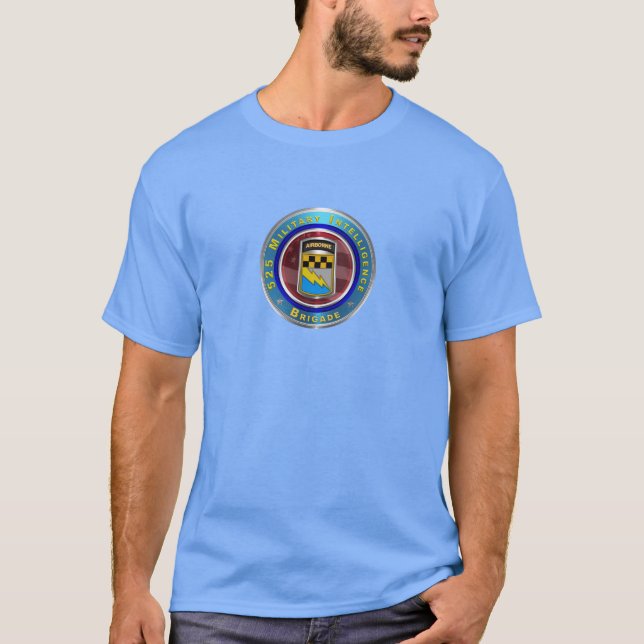 525 Militärunderrättelsebrigaden "Airborne" T Shirt (Framsida)